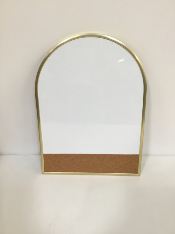 Photo 2 of U Brands 12''x16'' Arch Gold Frame Dry Erase Board with Cork Strip