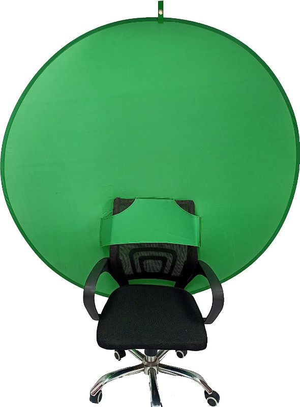 Photo 1 of BOYXCO Gen2 Collapsible Portable Webcam Background Chroma Key Greenfor Video Chats, Zoom, Skype, Backdrop Video Calls, Chromakey (58in×58in)