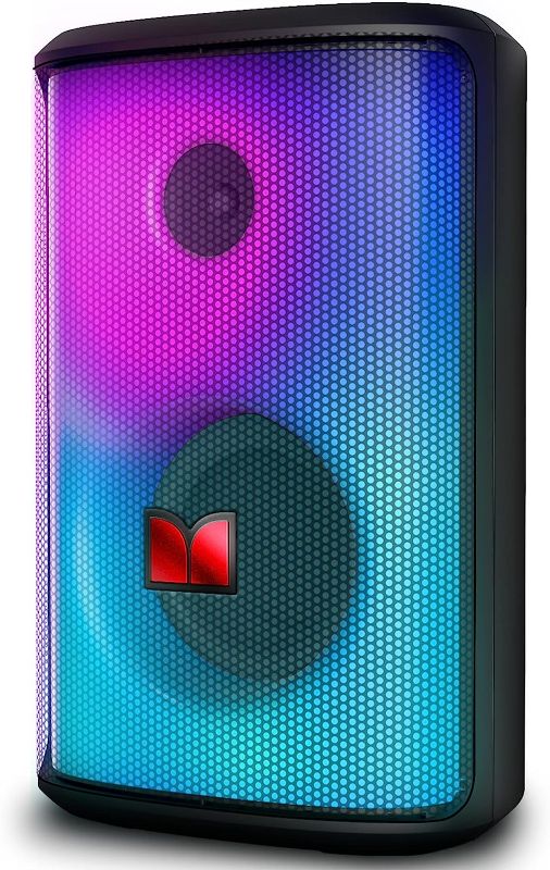 Photo 1 of Monster Sparkle Loud Bluetooth Speaker 80W, Party Speaker with Powerful Sound and Heavy Bass, Full Screen Colorful Lights, 24H Playtime, AUX, USB Playback, Portable Waterproof Speaker for Outdoor Home