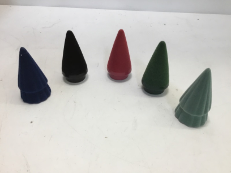 Photo 1 of 5 PACK Tiny Velvet Ceramic Tree Decor