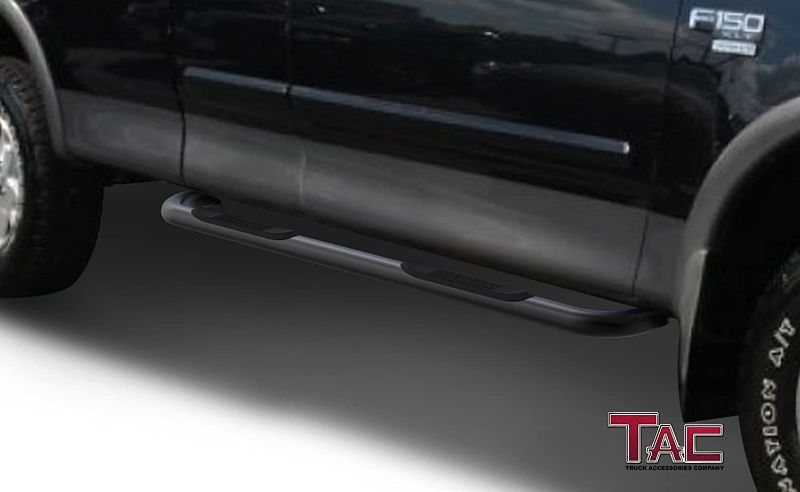 Photo 2 of TAC Side Step Fit 1997-1998 F150/F250LD Super Cab 3 Door / 1999-2003 F150/F250LD Super Cab 4 Door (Incl. 04 Heritage) 3" Black Side Step Nerf Bars Step Rails Running Boards 2Pcs