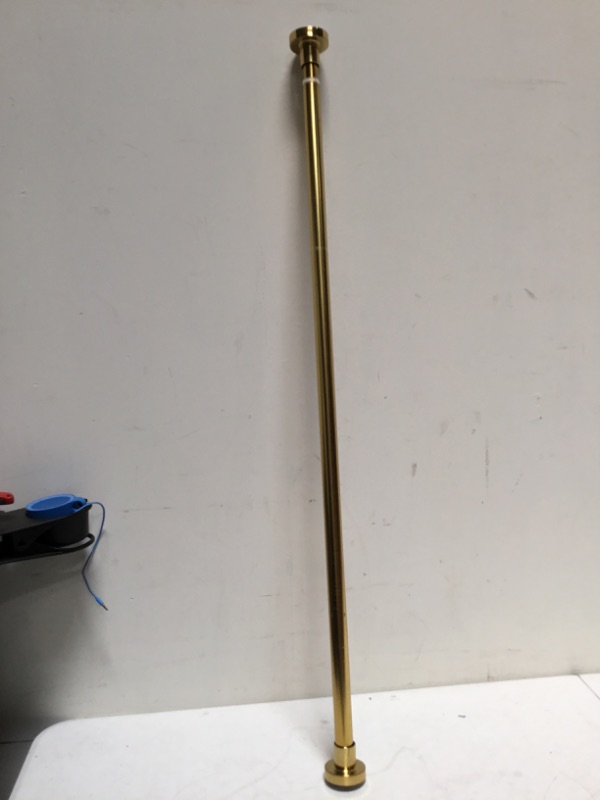 Photo 1 of **GOLD** BRIOFOX Shower Curtain Rod 43-73 Inches, Never Rust and Non-Fall Down Spring Tension Rod, Stainless Steel 43-73 Inches 