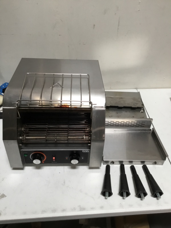 Photo 2 of **PARTS ONLY** PYY Commercial Toaster 300 Slices/Hour Conveyor Restaurant Toaster for Bun Bagel Bread Heavy Duty Stainless Steel Conveyor Toaster 300pcs/h