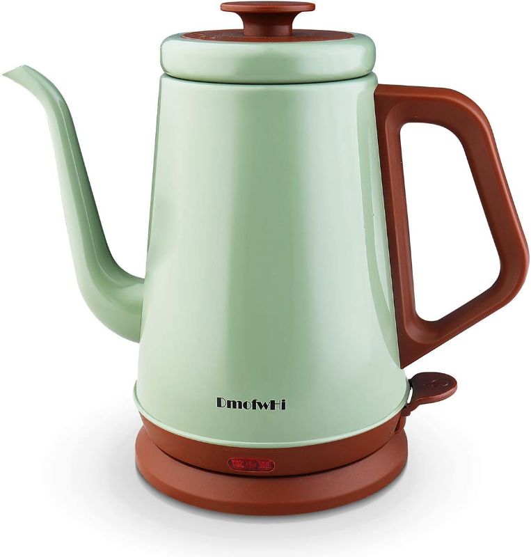 Photo 1 of DmofwHi Gooseneck Electric Kettle(1.0L), 100% Stainless Steel BPA Free Classic Pour Over Coffee Kettle | Tea Kettle - Green