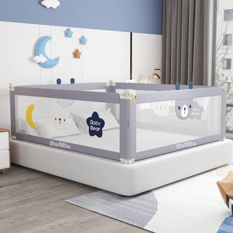 Photo 1 of 






















































































HOLIKE Bed Rails for Toddlers - 60" 70" 80" Extra Long Baby Bed Rail Guard (3 Sides: Perfect for King Bed, Include 3 Sides)







