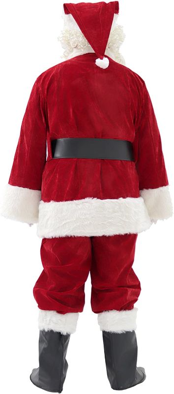 Photo 2 of  Men's Deluxe Santa Suit 11pc. Christmas Ultra Velvet Adult Santa Claus Costume SIZE XXL 