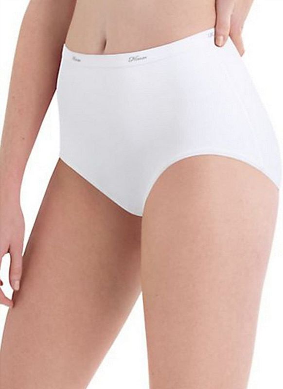 Photo 1 of Hanes Women's Cotton White Brief 10-Pack SIZE 10 