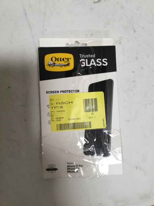 Photo 2 of OtterBox Apple iPhone 11 Pro/X/XS Trusted Glass Screen Protector