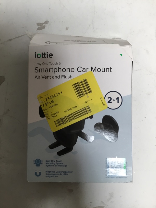 Photo 2 of iOttie Easy One Touch 5 Air Vent & Flush Mount Combo - Universal Car Mount Phone Holder for iPhone, Google, Samsung, Moto, Huawei, Nokia, LG, and all other Smartphones Air Vent - One Touch 5 Second Generation