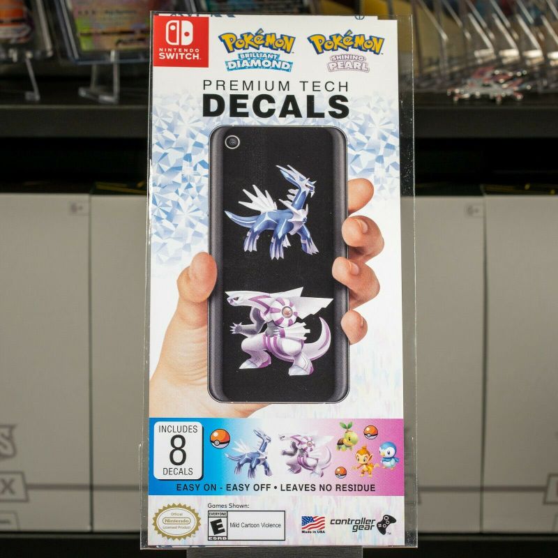 Photo 1 of Nintendo Switch Pokémon Brilliant Diamond & Shining Pearl Premium Tech Decals