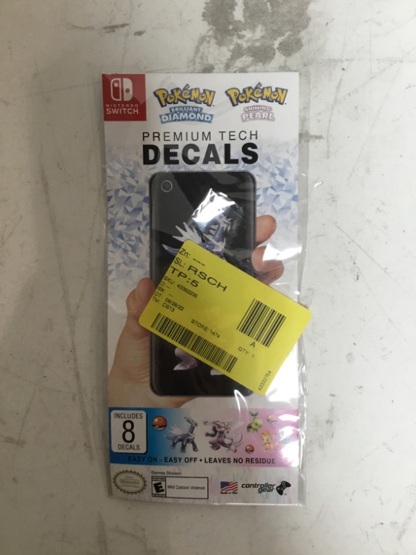 Photo 3 of Nintendo Switch Pokémon Brilliant Diamond & Shining Pearl Premium Tech Decals