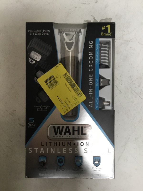 Photo 2 of Wahl Stainless Steel Lithium Ion Men's Multi Purpose Beard, Facial Trimmer 