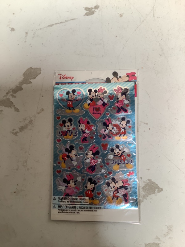 Photo 2 of 2 Pack 48ct Valentines Day Stickers Mickey Mouse