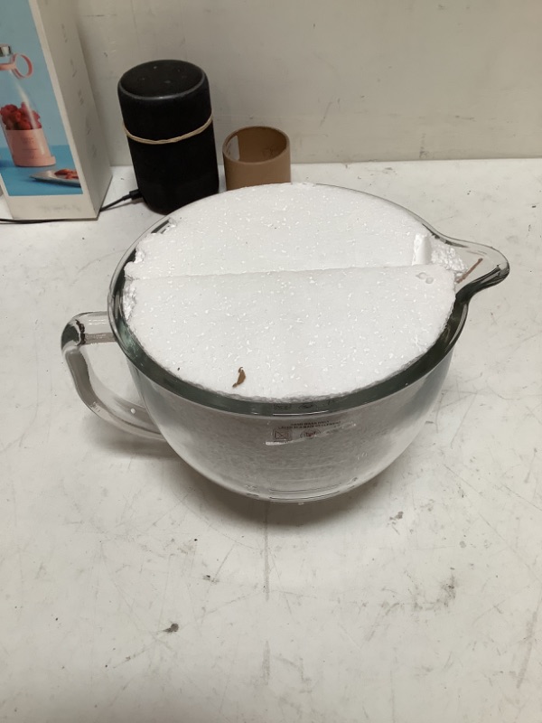 Photo 3 of FIRJOY Glass Mixing Bowl 5 QT for KitchenAid 4.5 and 5 Quart Tilt-Head Stand Mixers