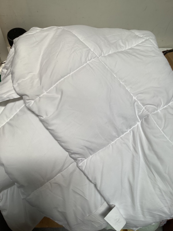 Photo 2 of MATBEBY King Comforter Duvet Insert - All Season White Comforters King Size - Quilted Down Alternative Bedding Comforter with Corner Tabs - Winter Summer Fluffy Soft - Machine Washable