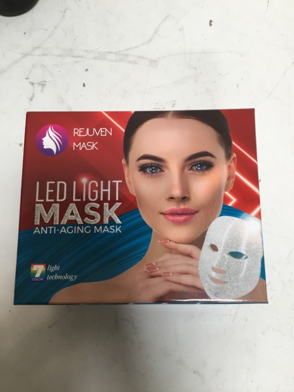 Photo 2 of Rejuven Mask Pro 7 Color LED Light Face Mask Therapy Facial Skin Care Mask ,Anti-Aging Skin Rejuvenation Improve Wrinkles and Smoother Skin