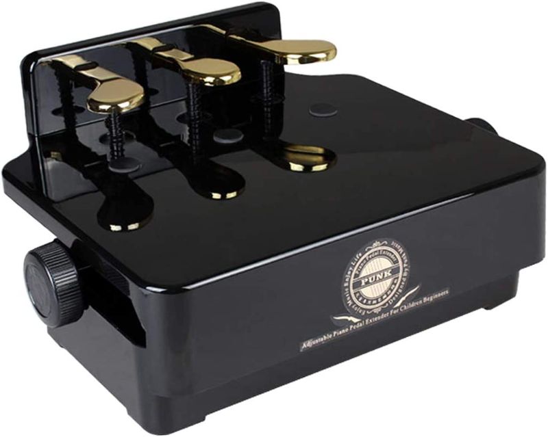 Photo 1 of Sound harbor Piano Pedal Extender Adjusted Piano Foot Pedal Extender for Kids, Design with 3 Pedal Black