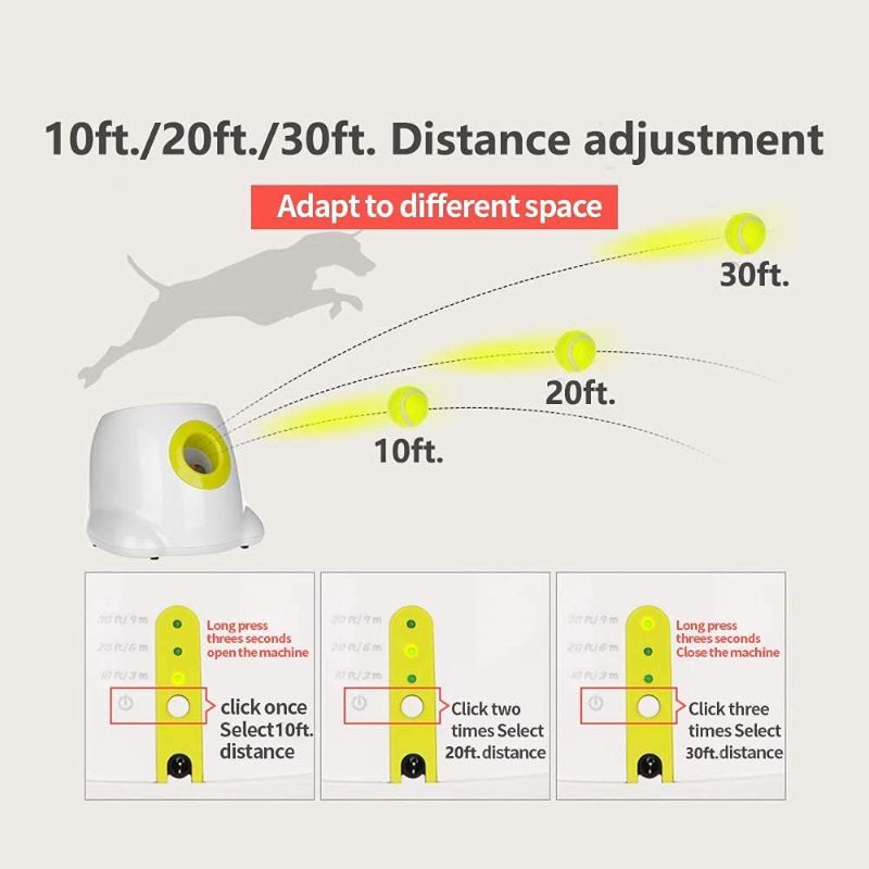 Photo 3 of AFP Automatic Ball Launcher for Dogs, Dog Ball Launcher Automatic, Tennis Ball Machine, Includes 3pcs Tennis Balls for Dogs