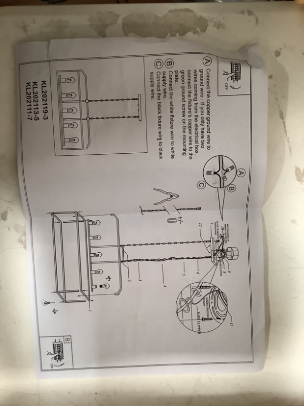 Photo 1 of Black Kitchen Island Chandelier Home Lighting UNKNOWN MODEL 