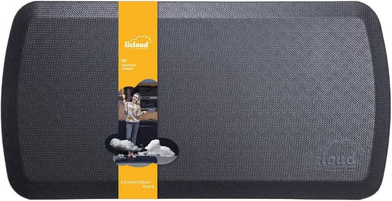 Photo 1 of Licloud Anti Fatigue Comfort Floor Mat 20"x32"x3/4" Professional Grade Quality Perfect for Standing Desks, Kitchens, and Laundry - Relieve Feet, Knees, and Back Pain