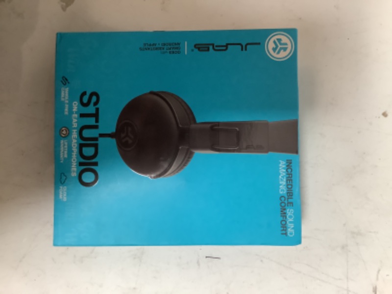 Photo 2 of JLab Studio Bluetooth Wireless On-Ear Headphones | 30+ Hour Bluetooth 5 Playtime | EQ3 Sound | Ultra-Plush Faux Leather & Cloud Foam Cushions | Track and Volume Controls