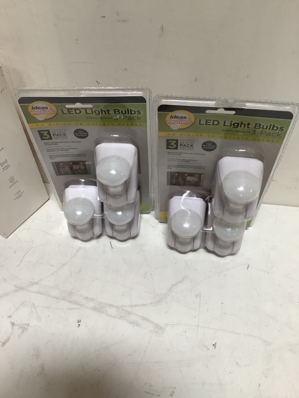 Photo 2 of 2 PACK Battery Operated Led Pull-string Light Bulbs - Set of 3 - 6 ITEMS