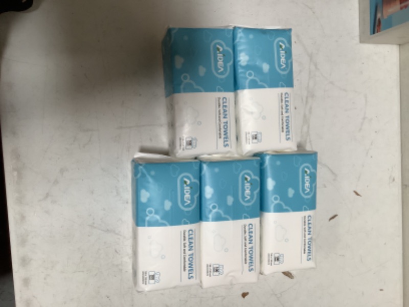 Photo 1 of AIDEA Clean Towels - 500Ct, Facial Cleansing Cloths, Disposable Makeup Remover Wipes, Dry and Wet Use for Sensitive Skin, Facial Wash Cloth, Biodegradable Clean Towels, Surface Cleaning