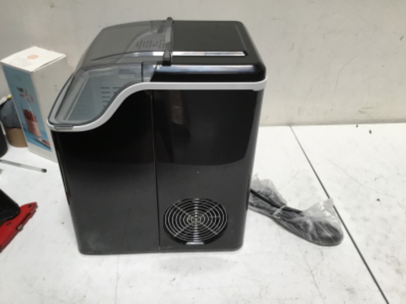 Photo 1 of Nugget Ice Maker Countertop, FREE VILLAGE 44Lbs/24H Portable Ice Maker for Soft & Chewable Nugget Pellet Ice, Self-Cleaning & Quiet, Ice Machine with Ice Scoop & Basket for Home Office Bar Party-Black