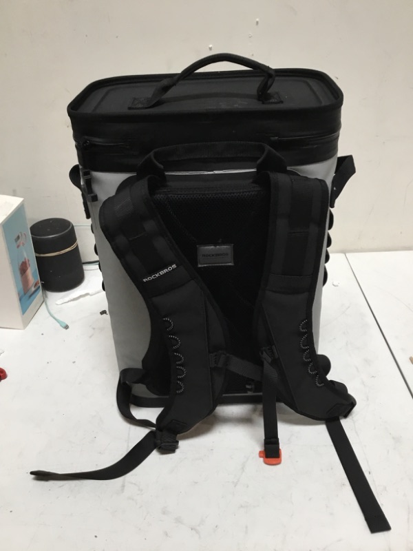 Photo 1 of ROCKBROS Backpack Cooler Leak-Proof Soft Sided Cooler Waterproof Insulated Backpack Cooler Bag 36 Can Soft Cooler for Camping Fishing Party Outdoor Adventure Picnic