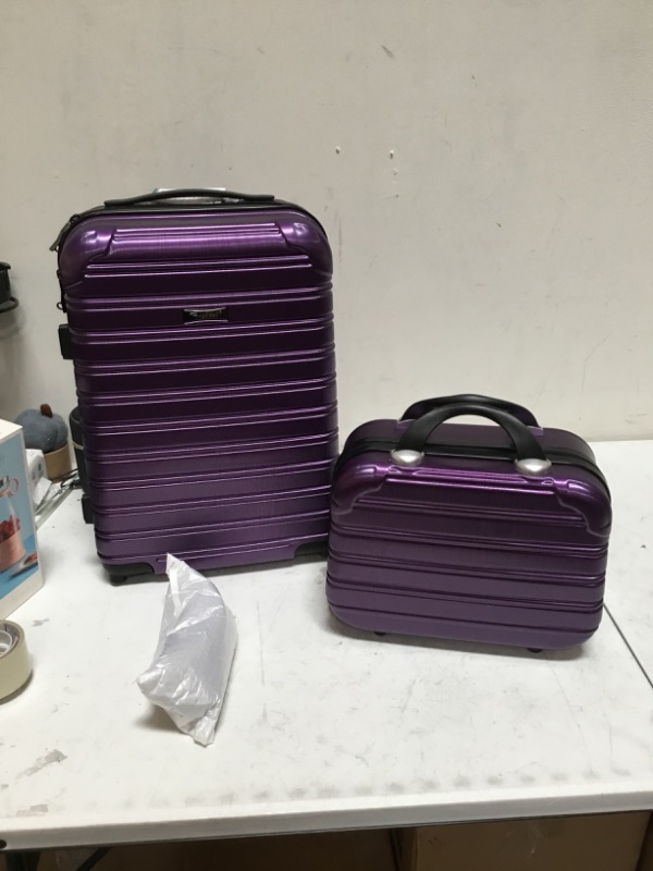 Photo 2 of Feybaul Luggage Set 2PCS Suitcase PC+ABS Carry On Luggage with Spinner Wheel