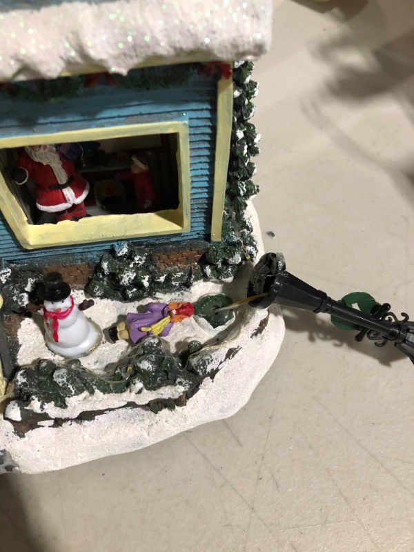 Photo 4 of **USED** SEE PICTURE FOR SMALL DAMAGED** Lights4fun, Inc. Christmas Village House Pre-Lit Multicolored 