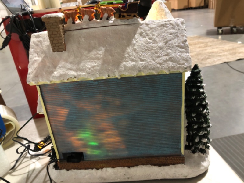 Photo 7 of **USED** SEE PICTURE FOR SMALL DAMAGED** Lights4fun, Inc. Christmas Village House Pre-Lit Multicolored 