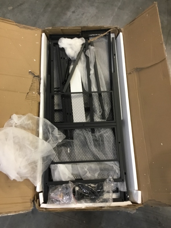 Photo 1 of **PARTS ONLY MISSING PARTS***
Unikito L Shaped Desk with USB Charging Port and Power Outlet Black