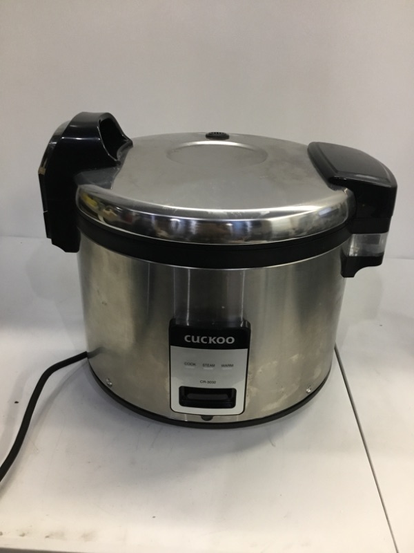 Photo 2 of 
CUCKOO CR-3032 | 30-Cup (Uncooked) Commercial Rice Cooker & Warmer | Automatic Warm Mode, Nonstick Inner Pot, Detachable Inner Lid | Stainless Steel