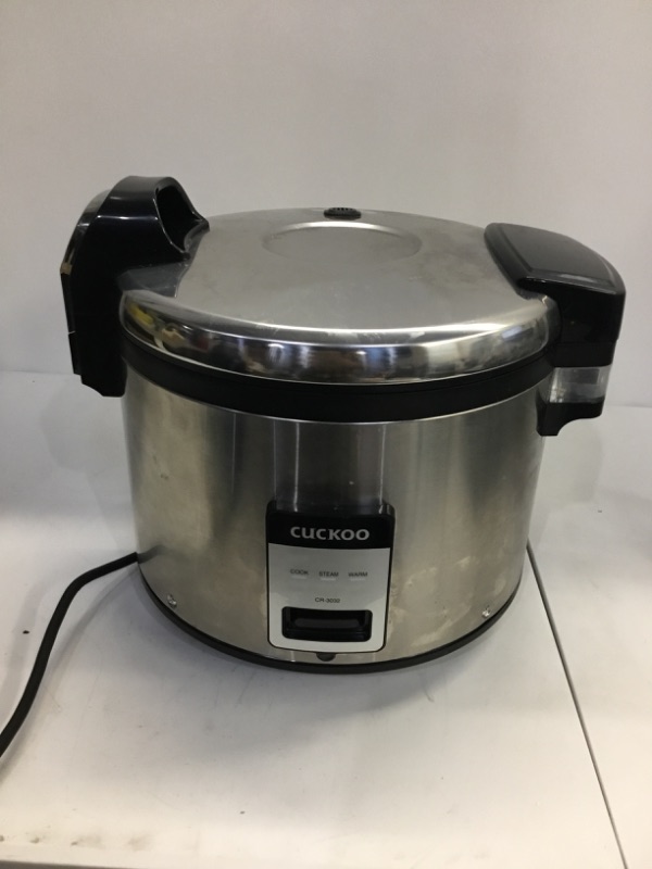 Photo 1 of 
CUCKOO CR-3032 | 30-Cup (Uncooked) Commercial Rice Cooker & Warmer | Automatic Warm Mode, Nonstick Inner Pot, Detachable Inner Lid | Stainless Steel