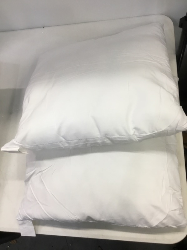 Photo 2 of 
EDOW Throw Pillow Insert, Set of 2 Down Alternative Polyester Square Form Decorative Pillow, Cushion,Sham Stuffer. (White, 18x18)