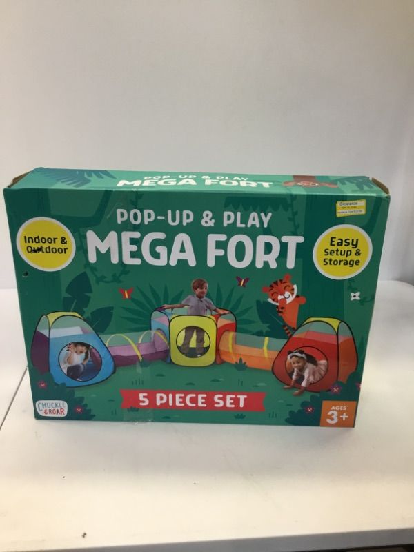 Photo 2 of Chuckle & Roar Pop-Up & Play Mega Fort For Indoor & Outdoor