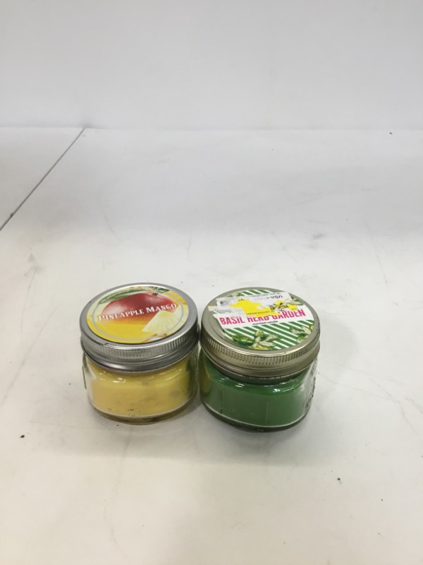 Photo 2 of Old Williamsburgh Candle Pack of 2, Pineapple Mango/Basil Herb Garden 
