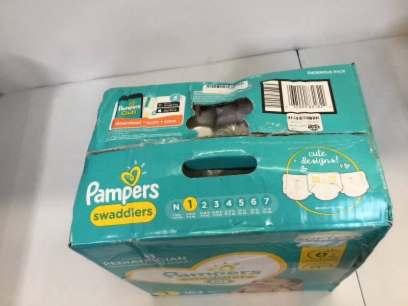 Photo 3 of Pampers Swaddlers Active Baby Diapers || Size 1 || 164ct 