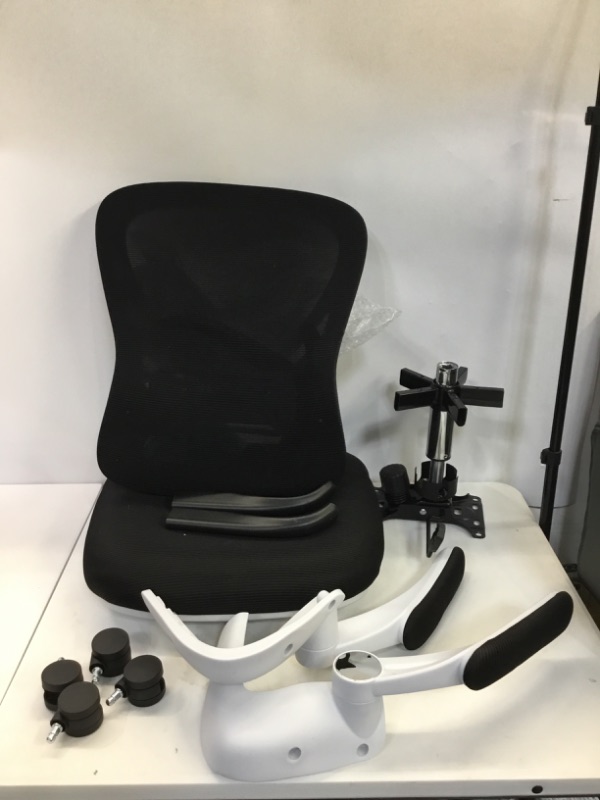 Photo 3 of Office Chair Black With White 