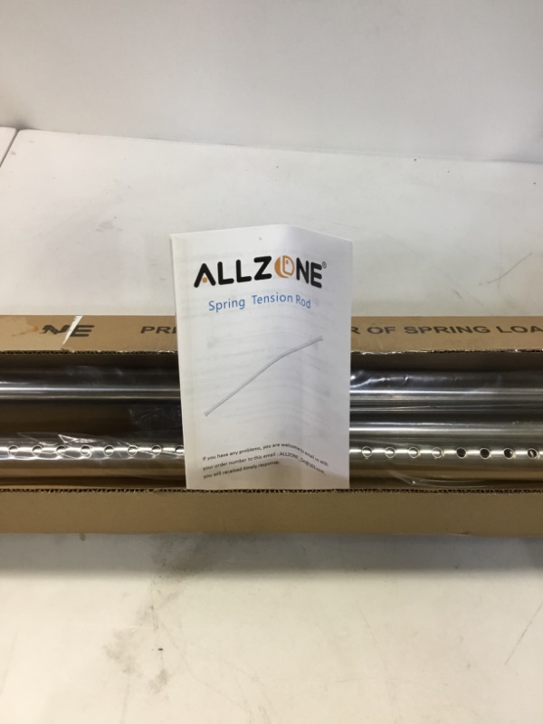 Photo 3 of 
ALLZONE Extra Long Tension Curtain Rod, 82-121 Inches, Heavy Duty Tension Rods for Windows, Non Slip Adjustable Curtain Rod for Patio, Bedroom