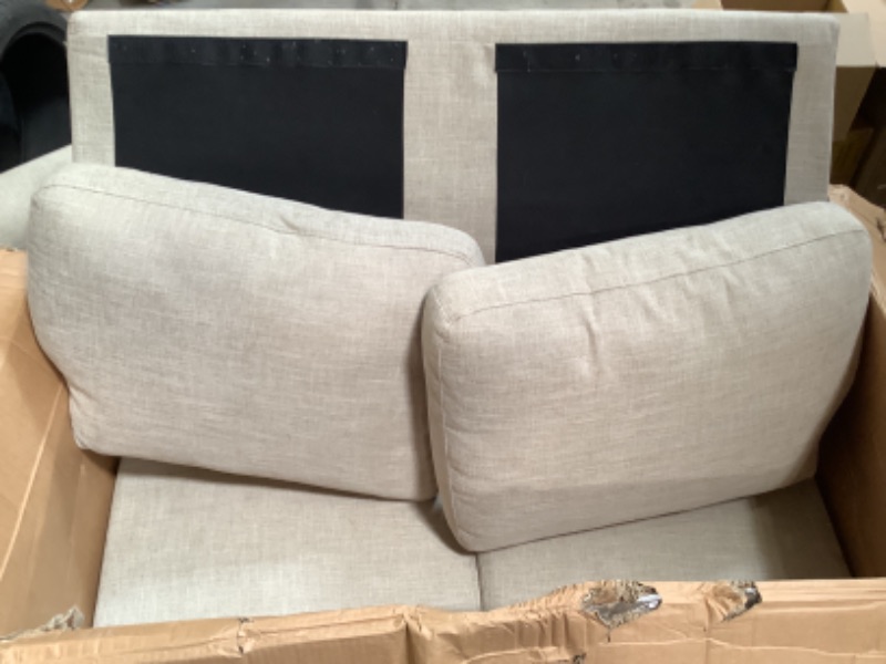 Photo 4 of Beige Sleeper Sofa, 2-seat 