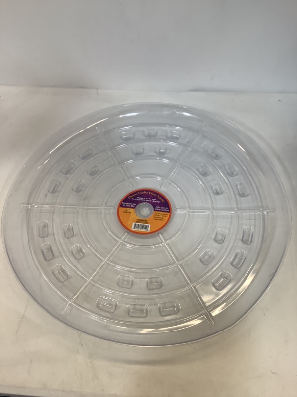 Photo 2 of Bosmere, Clear S52140 Down Under Plant Saucer, 21" Clear 21"