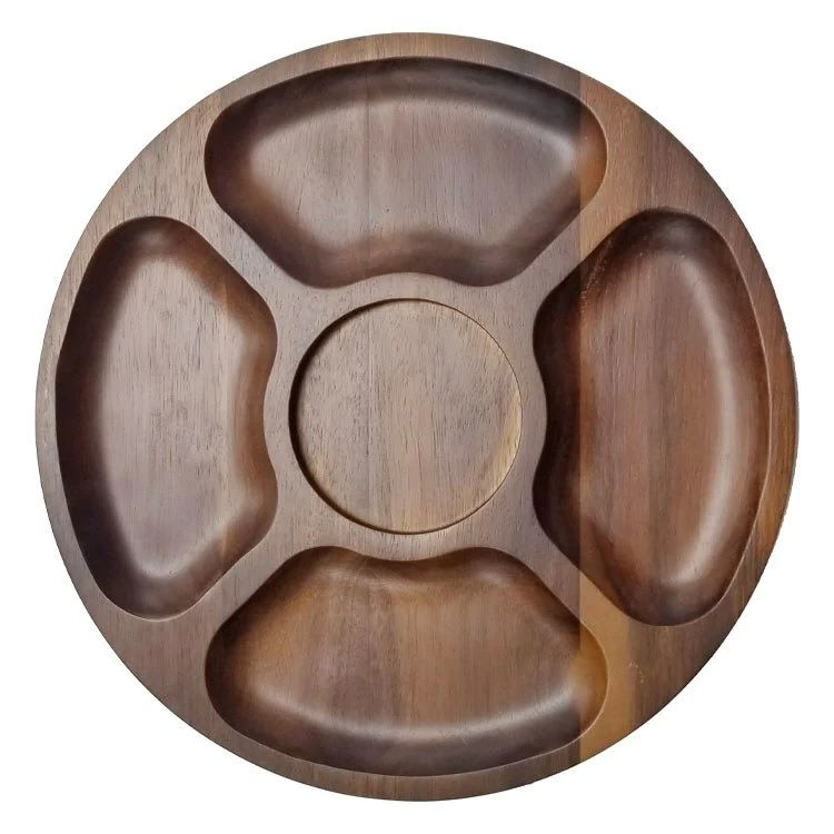 Photo 1 of 12.8" x .79" Acacia Wood Tray
