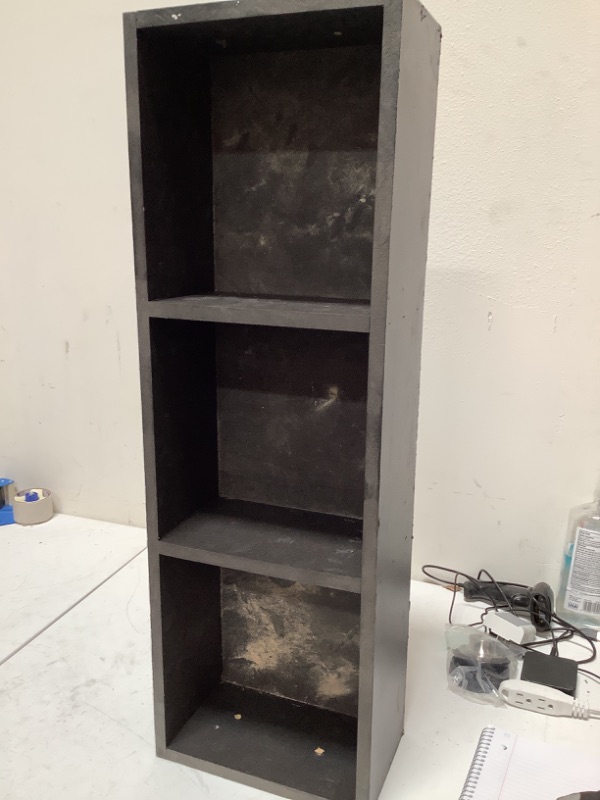 Photo 5 of Set of 2 Black 34"x11" 3-tier Shelf Unit 