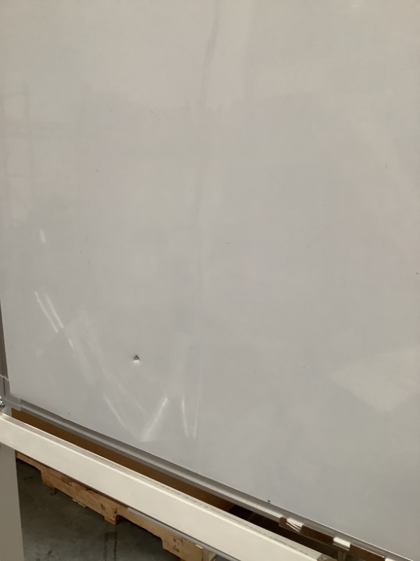 Photo 5 of 32" In Length, 47" In Width Double-Sided Dry Erase White Board W/ Wheels and Easy Flip Feature 