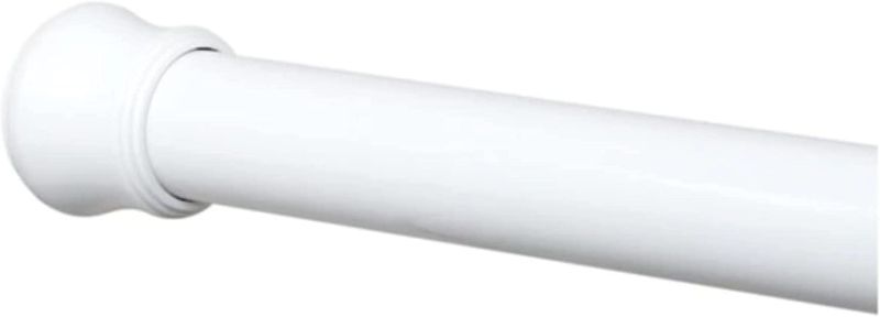 Photo 1 of  Spring Tension Curtain Rod ( 42 to 72-Inch Adjustable Width, White)