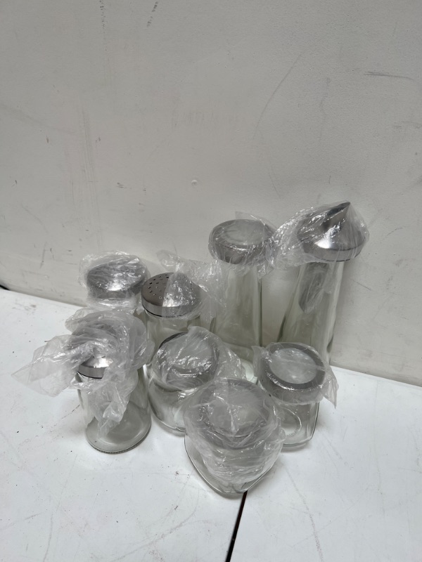 Photo 1 of 8-glass jars, Spouts, Shakers, and Regular Jars 