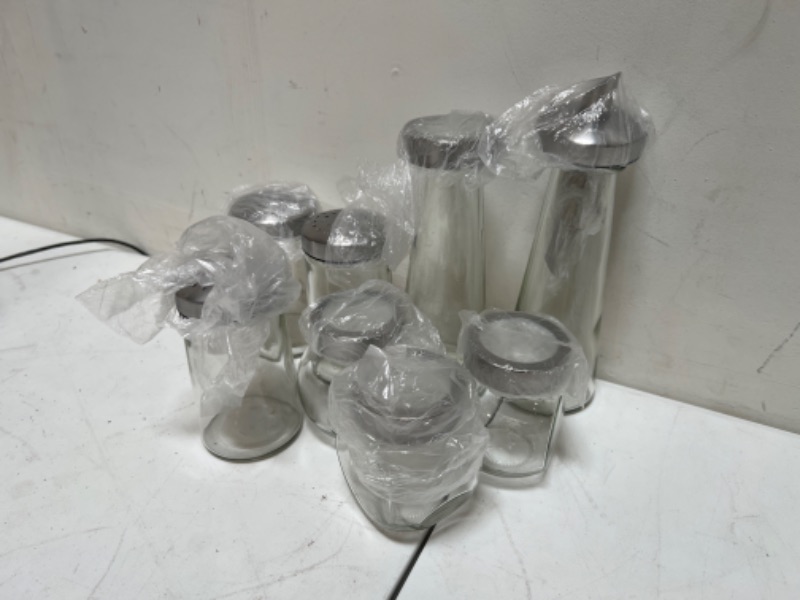 Photo 2 of 8-glass jars, Spouts, Shakers, and Regular Jars 