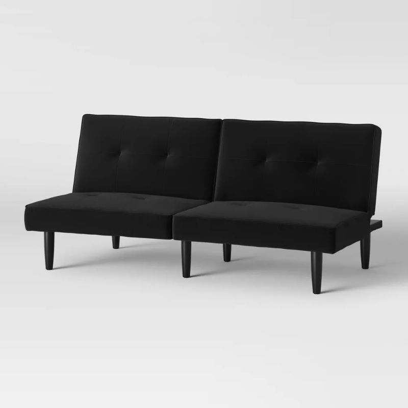 Photo 1 of Futon Sofa Black - Room Essentials